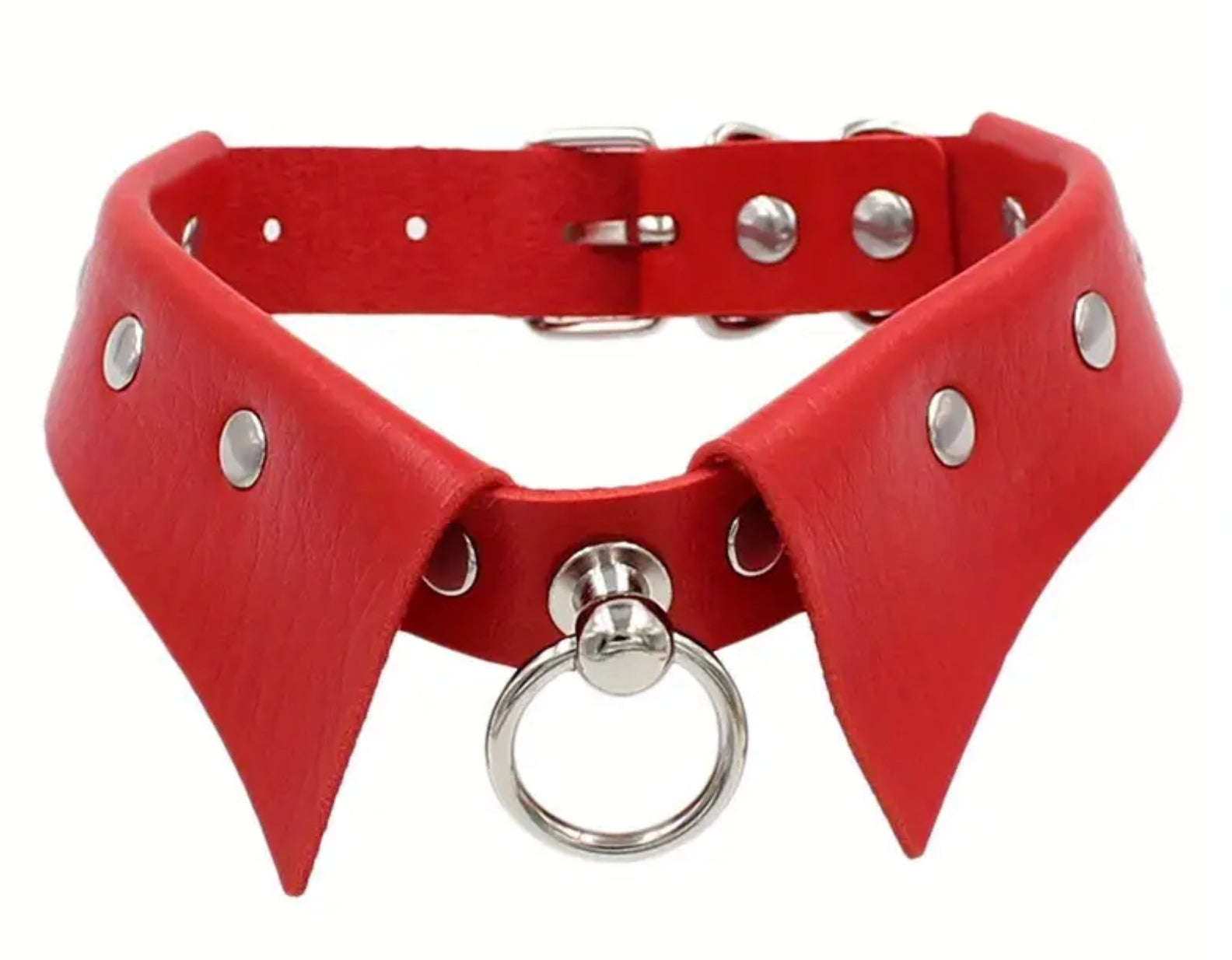 Collier à anneaux cloutés