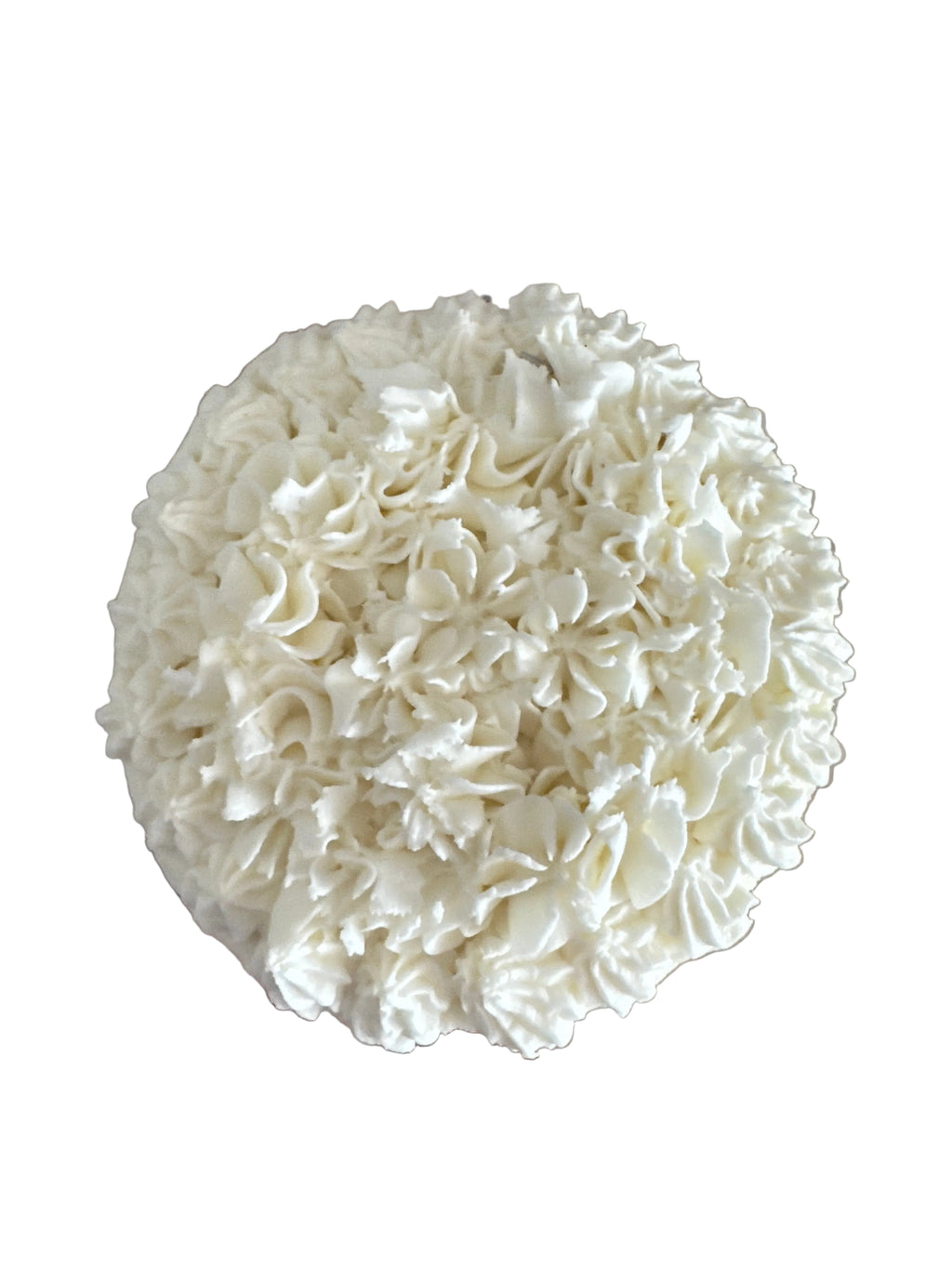 6 inch Iced Plant-Based Vanilla Cake (GF, V, EF, DF) - SINGLE Layer