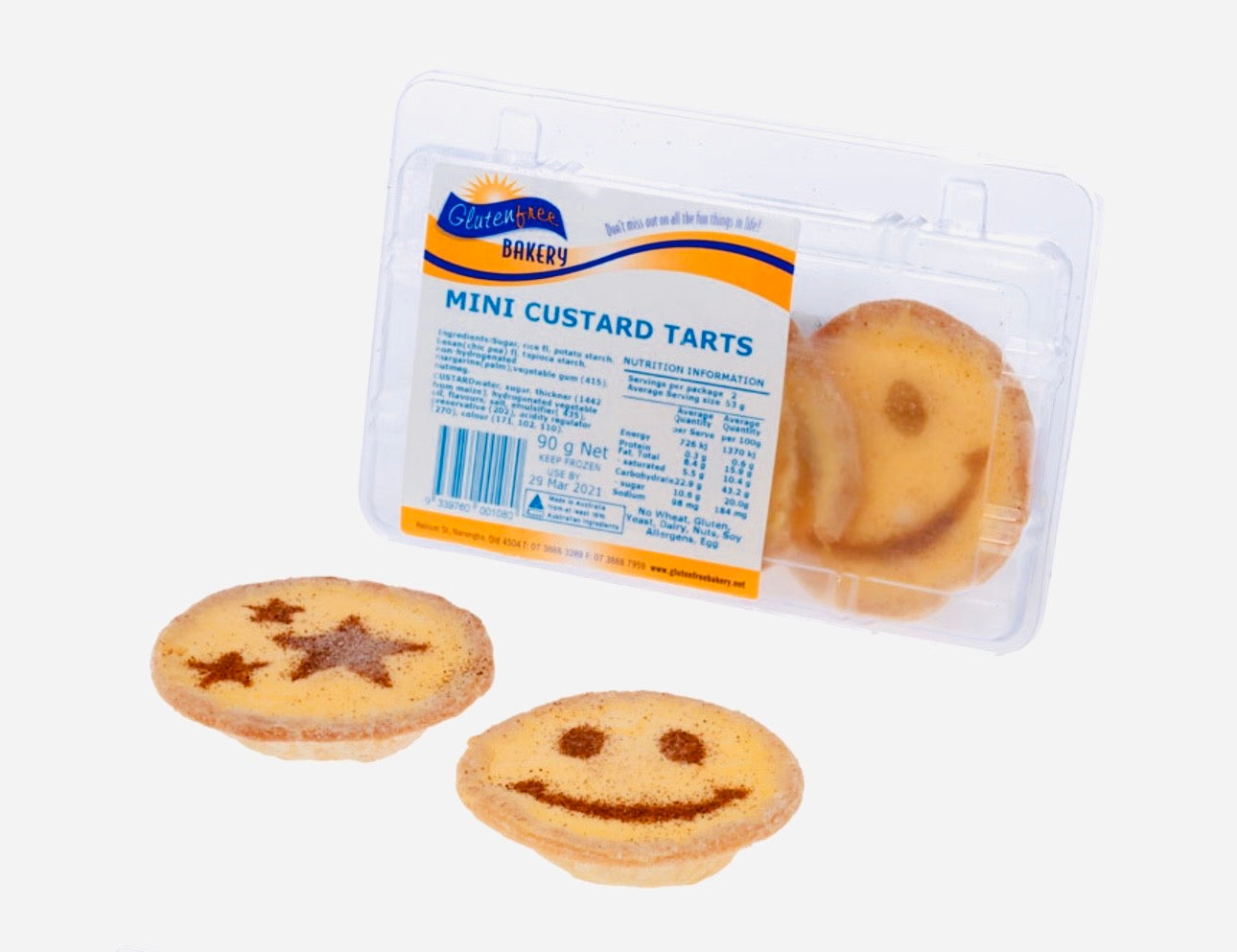 Vegan Mini Custard Tart   (GF, EG, V, SF, DF)