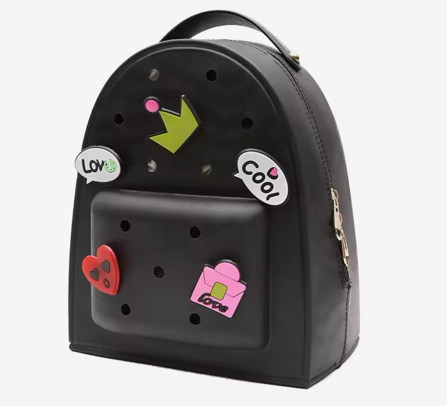 Sac à dos imperméable en caoutchouc (noir)