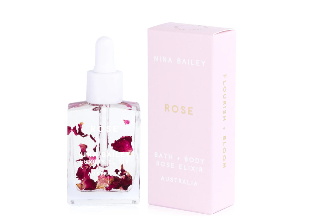 Élixir pour le bain et le corps à la rose Nina Bailey 30 ml
