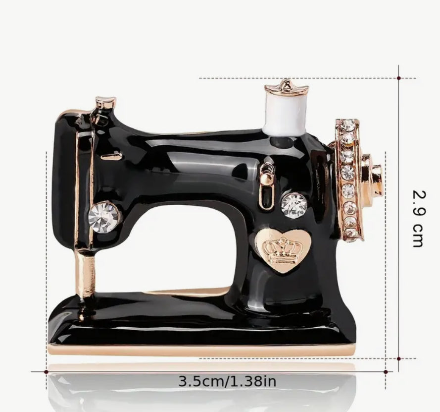 Broche machine à coudre vintage