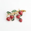 Strawberries Brooch
