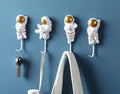 Crochets muraux astronautes (lot de 4)