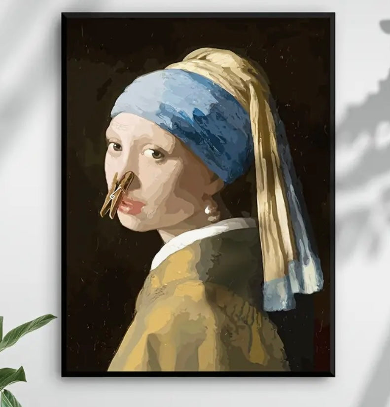 Impression sur toile amusante sans cadre