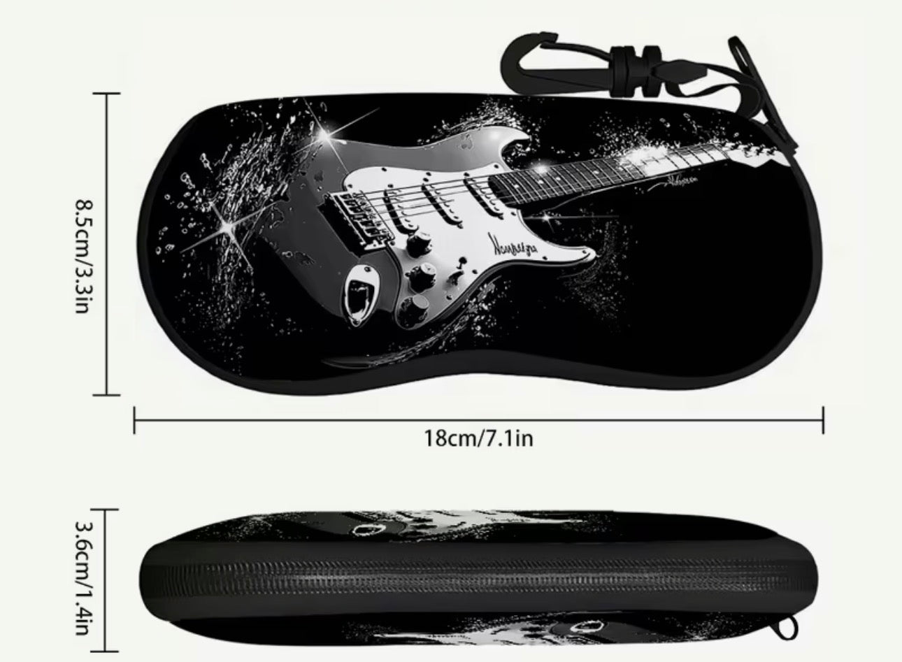 Electric Guitar Soft Glasses Case