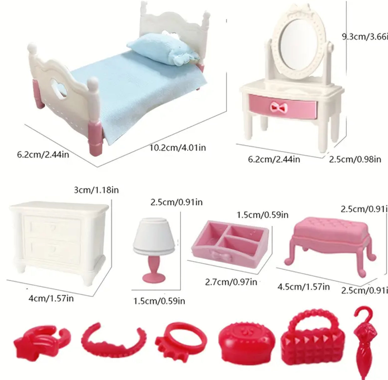 Miniature bedroom furniture