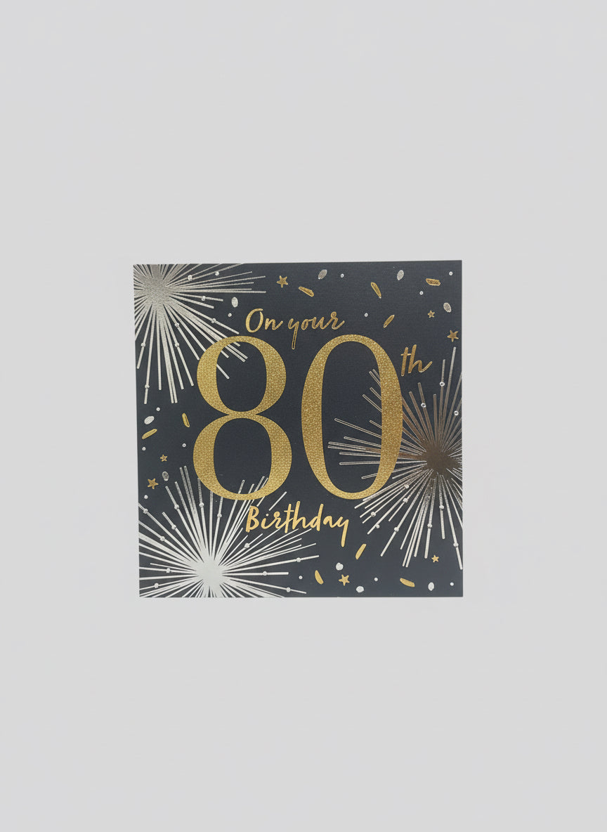 On you 80th Birthday - Greeting Card