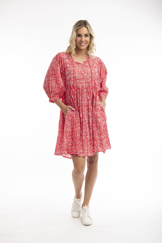 100% Cotton FRIDIA Boho Dress