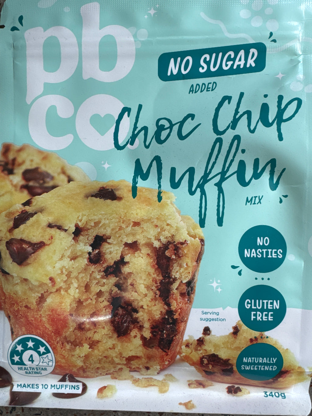 Sugar Free Choc Chip Muffin Baking Mix