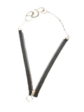 Handmade Zip and chain necklace