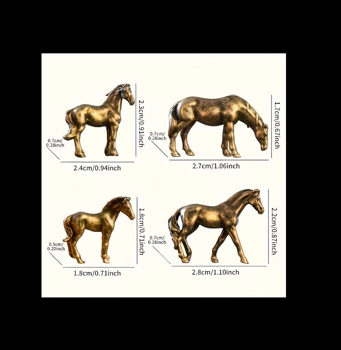 Handcrafted Brass Horse