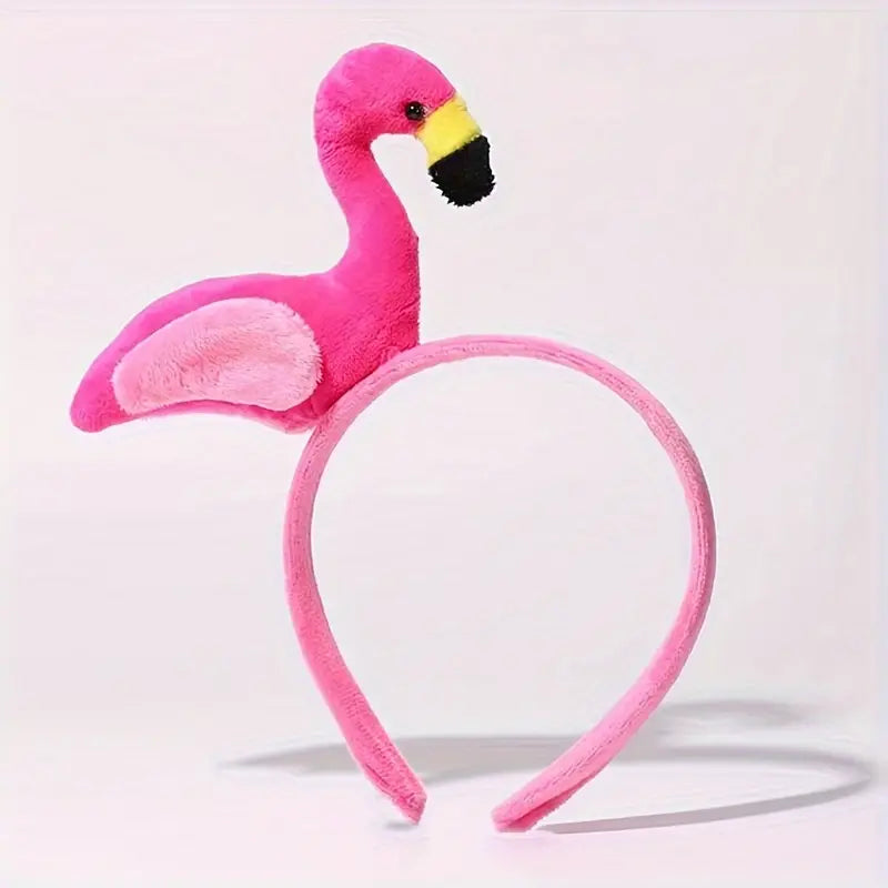 Pink flamingo headband