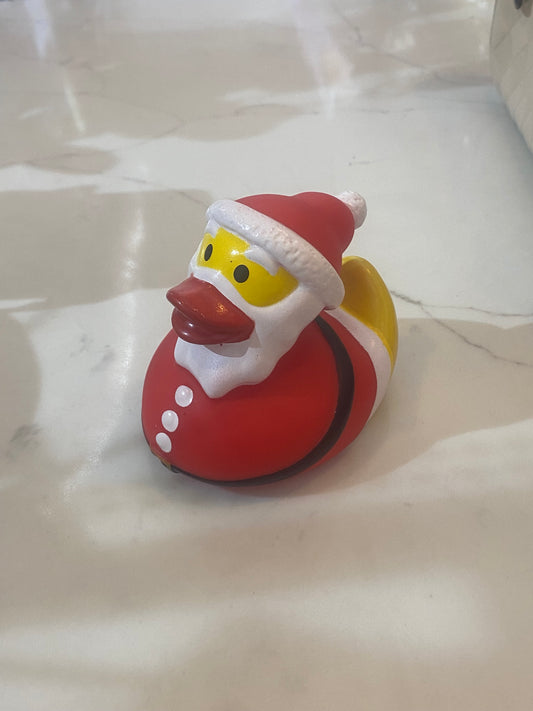 Santa rubber duck