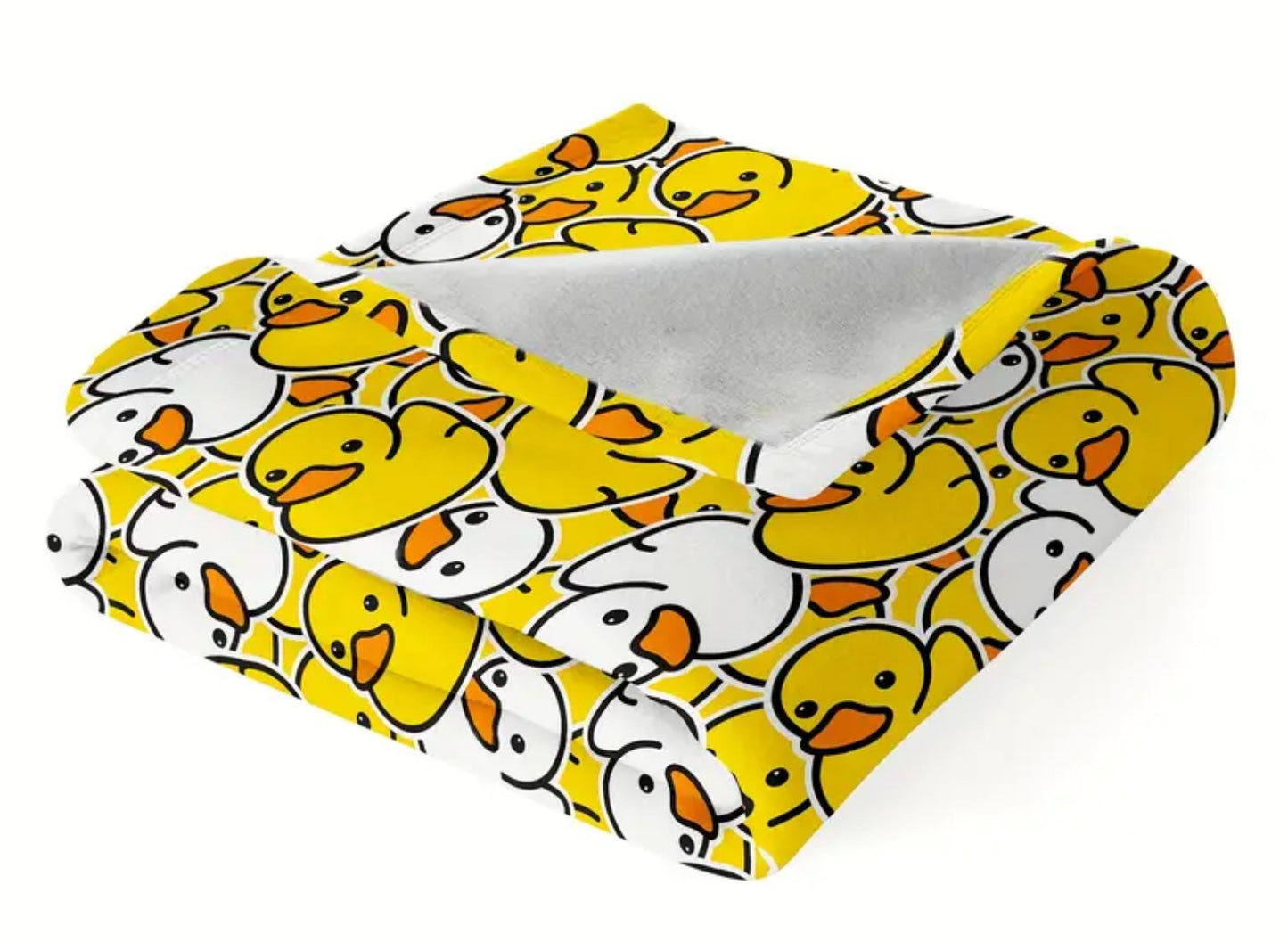 Yellow rubber duck blanket