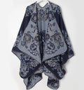 Châle fleuri en jacquard
