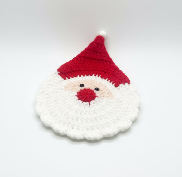 Crochet Santa coaster