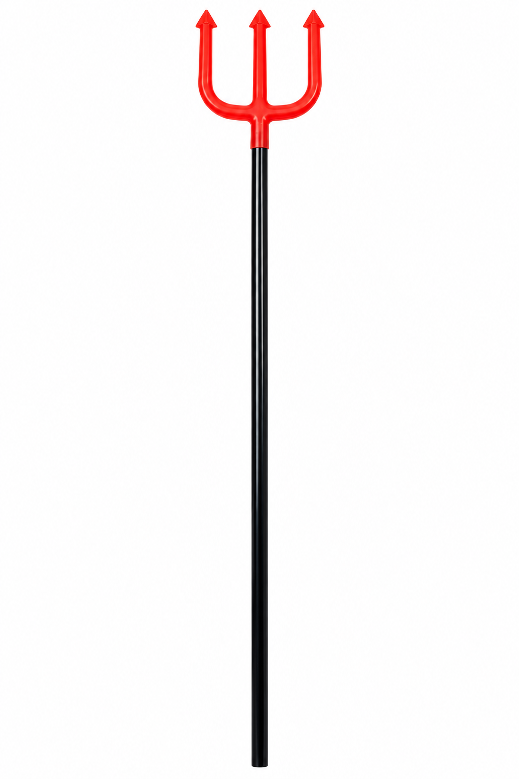 90cm plastic devil's pitchfork red and black