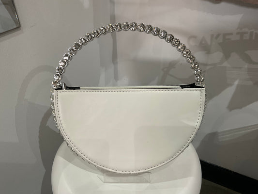 White Diamonte bag/clutch