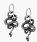 Hanging Snake hoop earrings