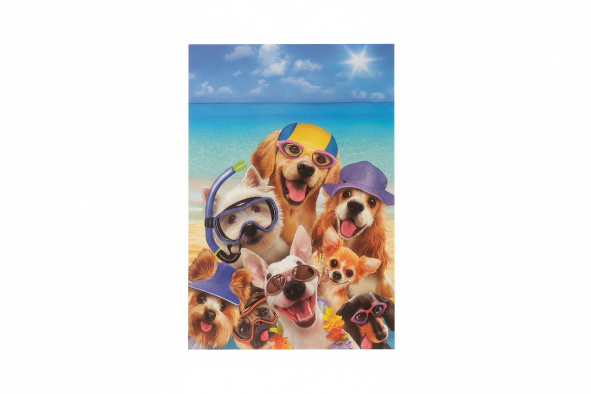 Animal greeting blank card
