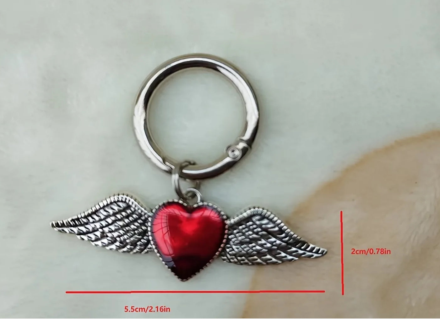 Red Heart Boot Shoe Clip-on Charms