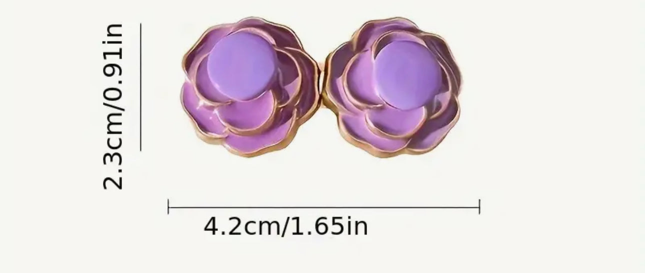 Flower clothes tightening brooch clips