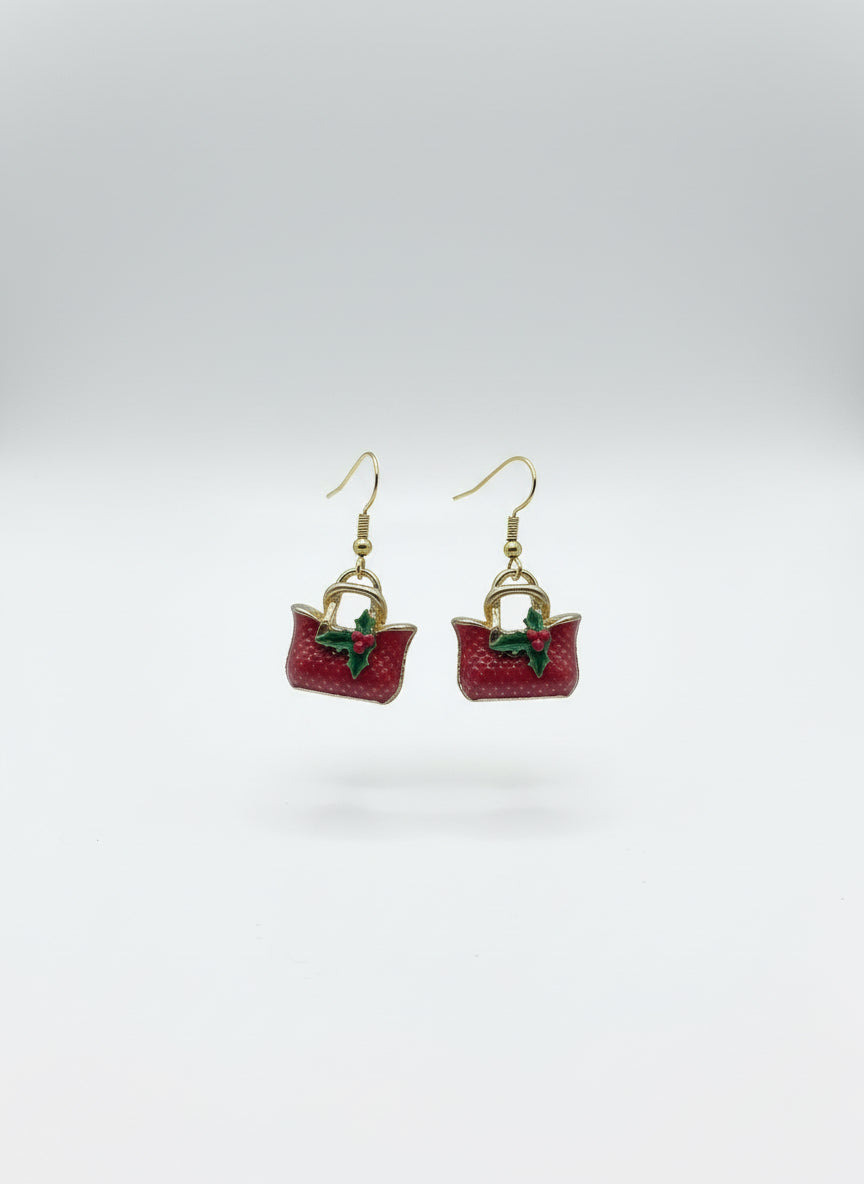 Christmas Handbag Earrings