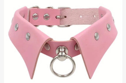 Studded Leatherette Pet collar