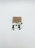 Christmas Cat and Moon Earrings