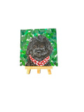 Maltipoo Mini Canvas on Easel Painting
