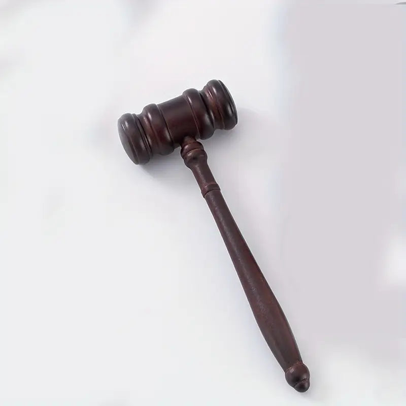 Courtroom Hammer with Sound Base – Wooden Gavel Set for Judges, Auctioneers & Ceremonies