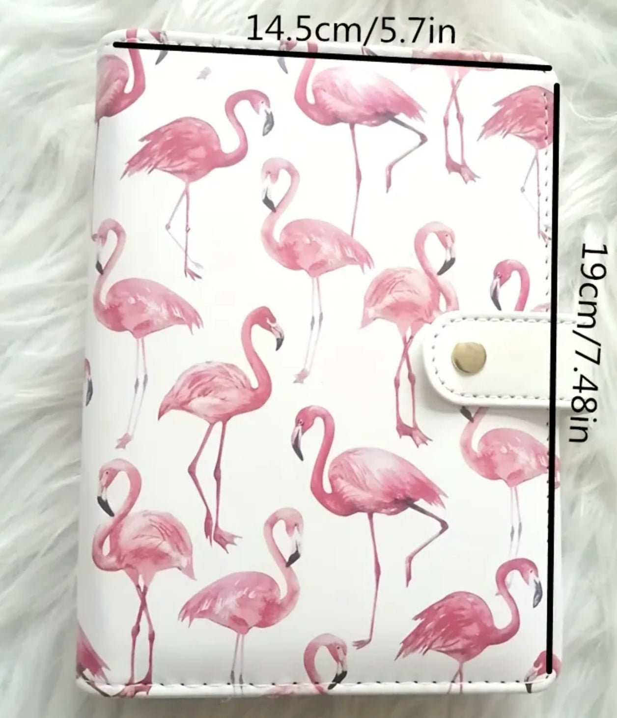 Flamingo notebook with pen holder