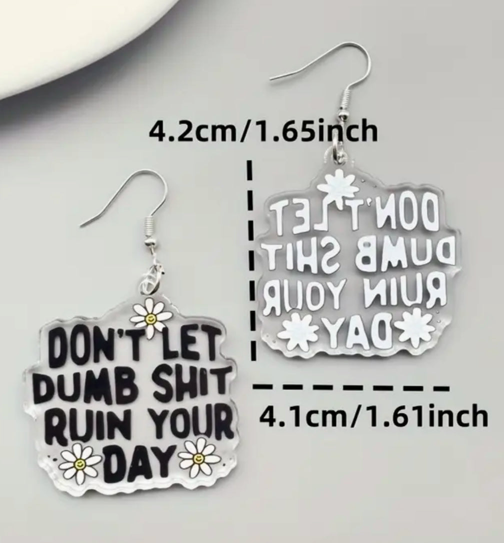 Ne laissez pas les boucles d'oreilles