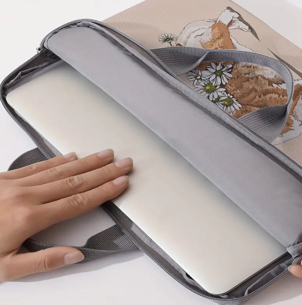 Sac pour ordinateur portable Corgi Dog