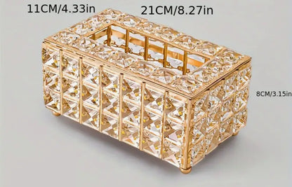 Wrought Iron crystal tissue box