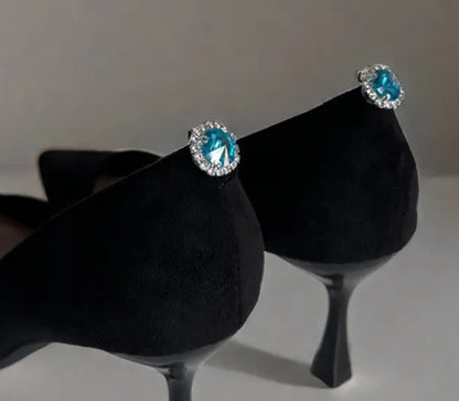 Gem shoe clips (small round)