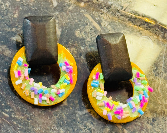 Handcrafted Doughnut Earrings