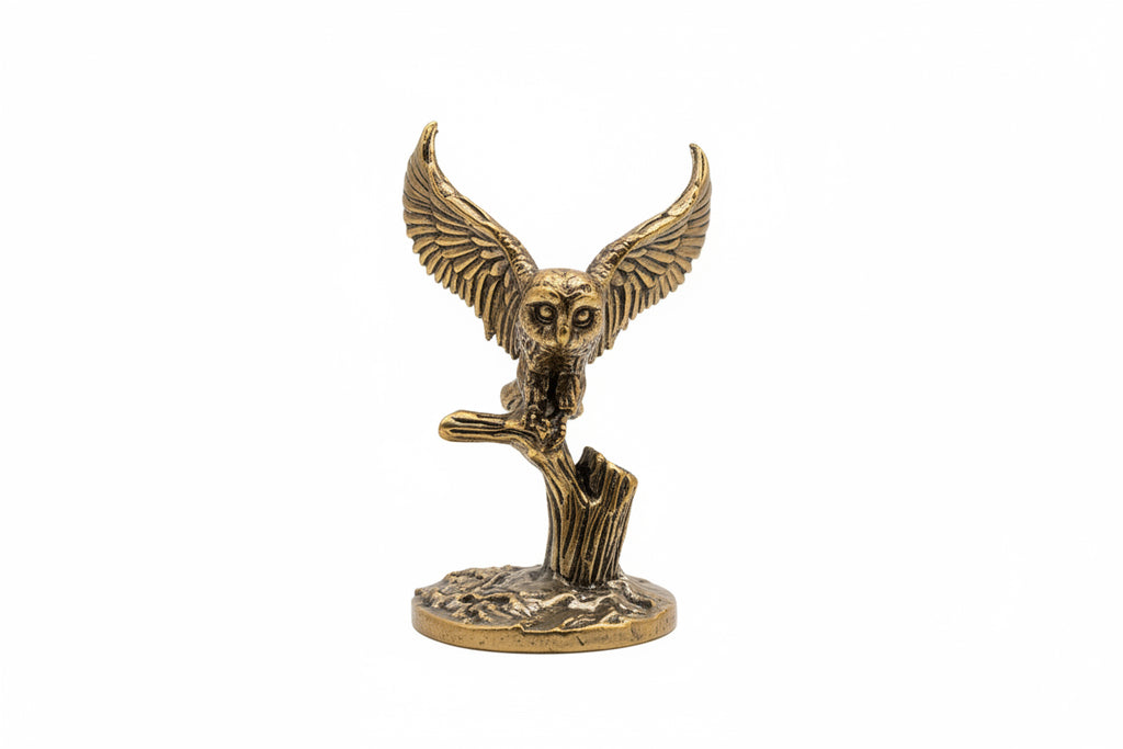 Solid Brass Owl