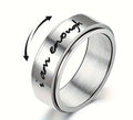 “I am Enough” Stainless Steel Fidget Ring