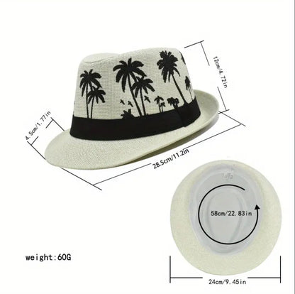 Palm tree paper hat