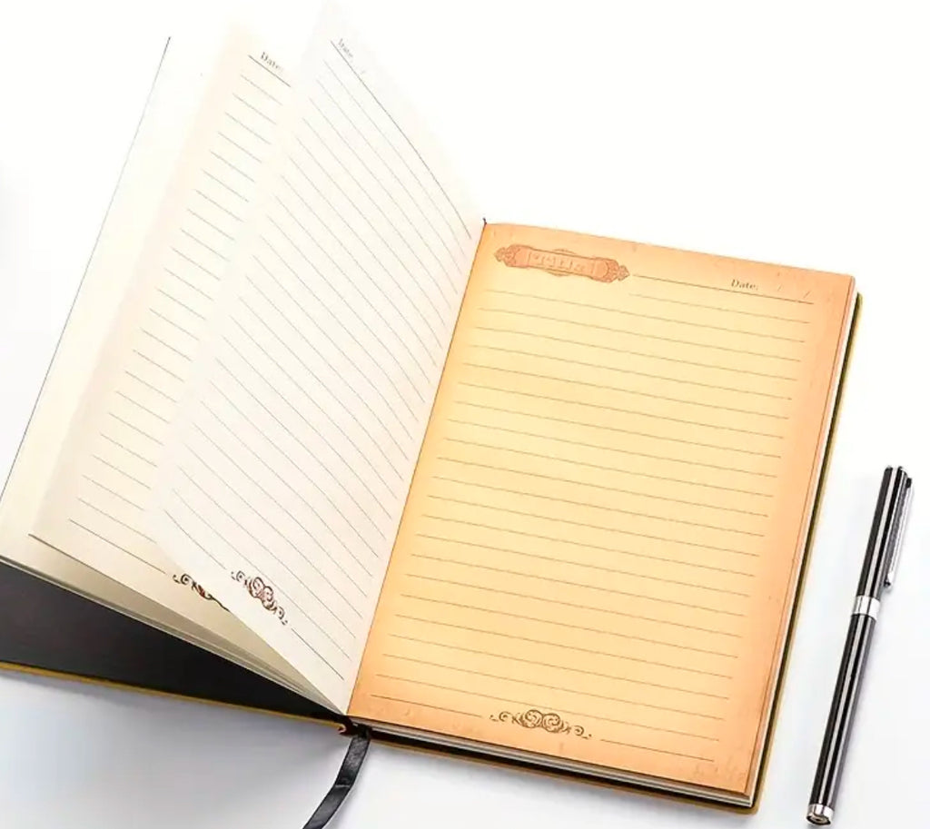 Carnet de notes ligné A5 avec motif chat en relief