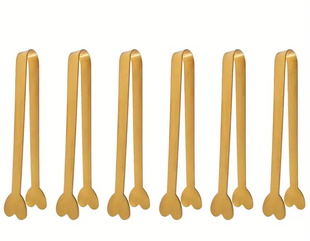 Pinces en forme de cœur en or (acier inoxydable)