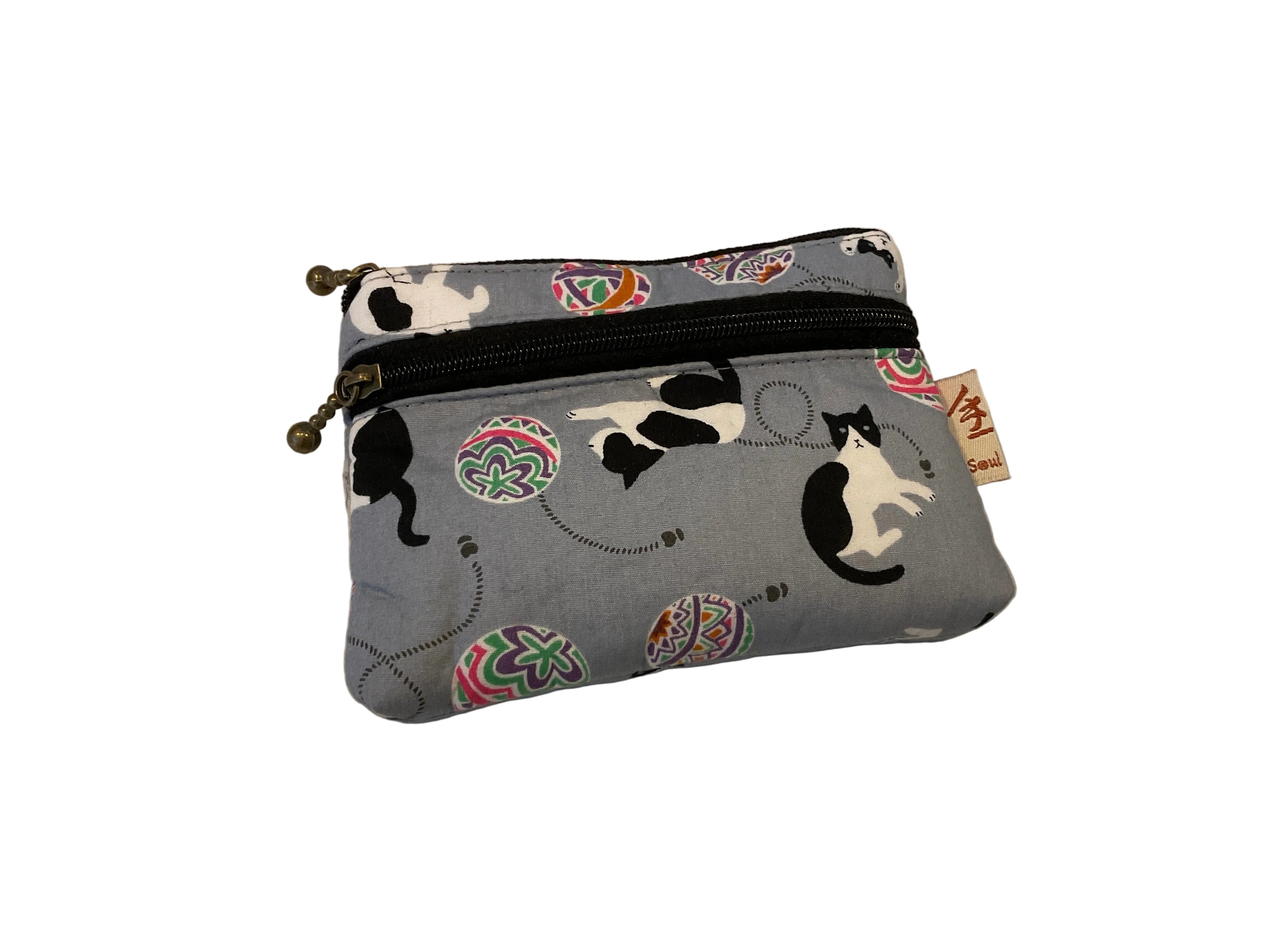 HAND-SEWN Cat Purse