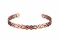 Copper Magnetic Bangle  (Twisted Braid)