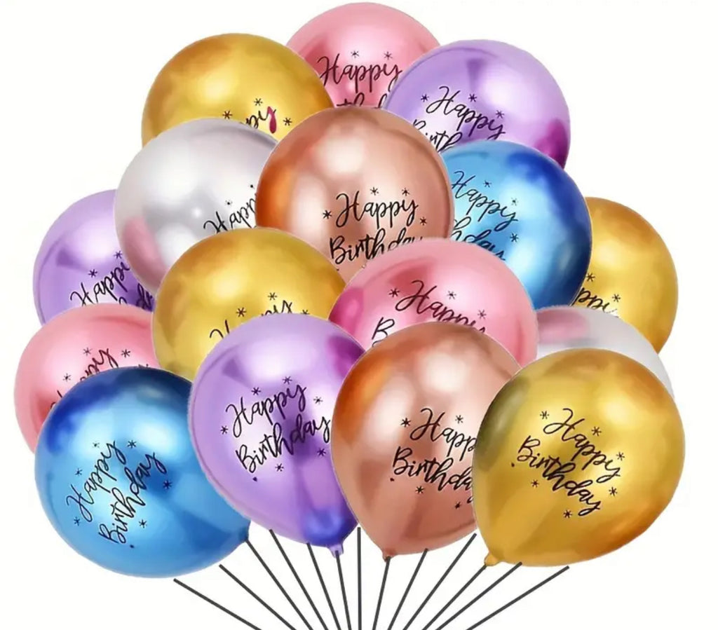 Ballon en latex métallique
