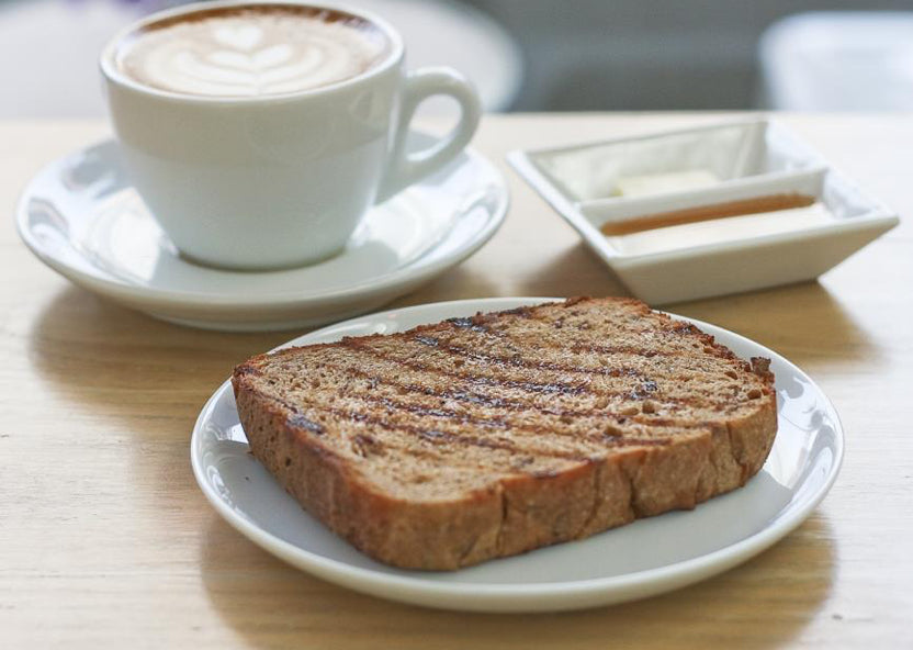 Regular Coffee and Raisin Toast