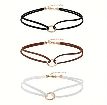 Ring Double-Strand Choker necklace