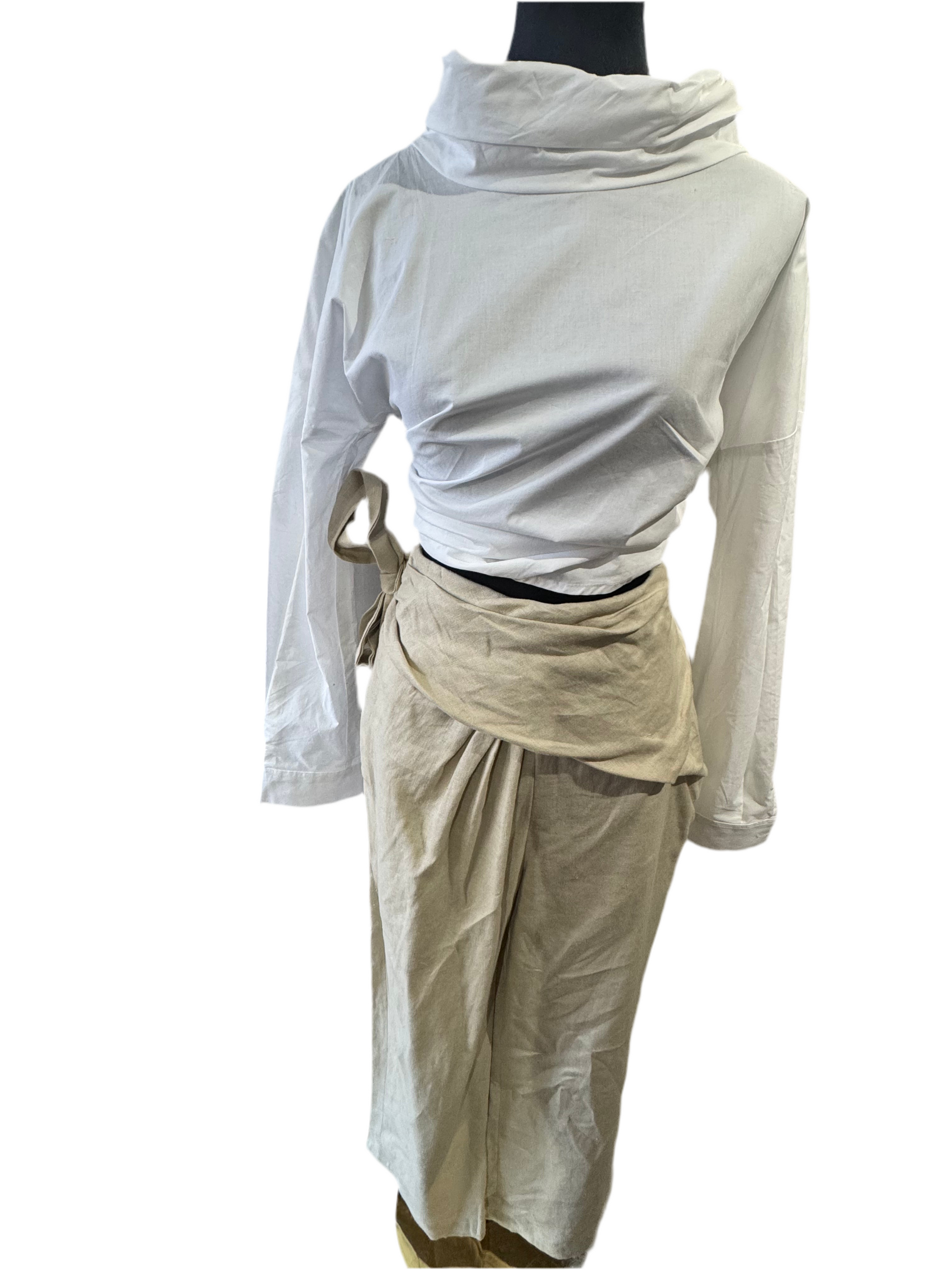Linen beige pants