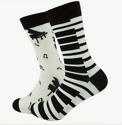 Asymmetrical Piano Socks